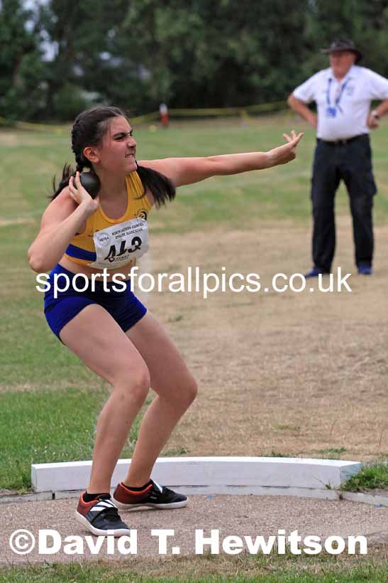Shot putt, 2022 NEGP Monkton 5, Wednesday, July 20th. Photo: David T. Hewitson/Sports for All Pics